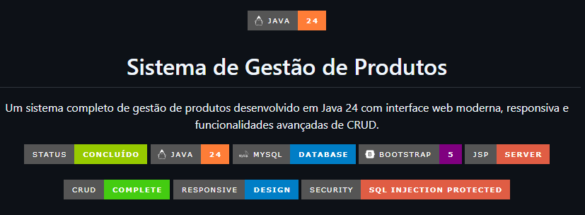 Sistema de Gestão de Produtos